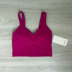 Lululemon Tank Top Women Size 6 Raspberry Cream Align NWT Athletic Yoga Workout